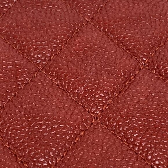 Auth CHANEL Boy Chanel / Matelasse Red Calfskin Clutch Bag - Picture 7 of 16